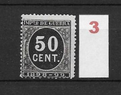 LOTE 2238 A /// (C015) ESPAÑA 1898  50 CTMOS NO CATALOGADO NSG   ¡¡¡ OFERTA - LIQUIDATION - JE LIQUIDE !!! - Unused Stamps