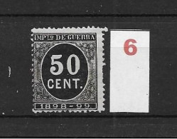 LOTE 2238 A /// (C015) ESPAÑA 1898  50 CTMOS NO CATALOGADO NSG   ¡¡¡ OFERTA - LIQUIDATION - JE LIQUIDE !!! - Ungebraucht