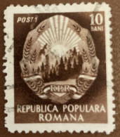 Romania 1952 Coat Of Arms 10b - Used - Fiscale Zegels