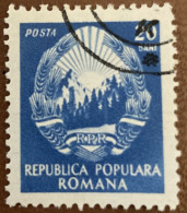 Romania 1952 Coat Of Arms 20b - Used - Steuermarken