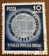 Romania 1952 Congress Of International Students 10b - Used - Revenue Stamps