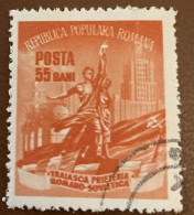 Romania 1952 Month Of Romanian Soviet Friendship 55b - Used - Revenue Stamps