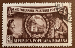 Romania 1953 The 50th Anniversary Of The General Post Building, Bucharest 20b - Used - Fiscaux