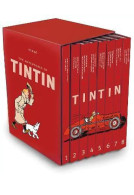 ADVENTURES OF TINTIN LIMITED EDITION 8 BOOKS IN A HARD BOND CASE HARD TO FIND (ALL 23 COMICS IN IT) - Colecciones