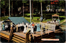 New York Lake George Steamer Landing At Horicon Lodge 1910 - Lake George