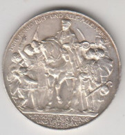 Impero Tedesco, Prussia - 100 Years Defeat Of Napoleon - Moneta Da 3 Mark Arg. 900 Spl/fdc 1913 - 2, 3 & 5 Mark Silber