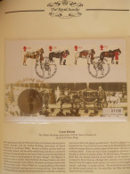 GREAT BRITAIN SG 1989-92 QUEEN ELIZABETH GOLDEN WEDDING COIN /  QUEENS'S HORSES HORSE GUARDS AVENUE FDC - Sonstige & Ohne Zuordnung