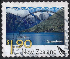 NEW ZEALAND 2010 QEII $1.90 Multicoloured, Scenic-Queenstown Self Adhesive SG3227 FU - Usados