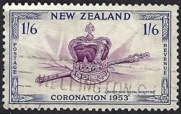 NEW ZEALAND 1953 QEII 1/6s Purple & Ultramarine SG718 FU - Usati