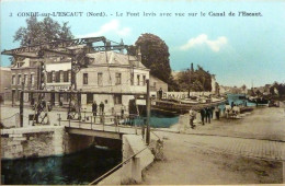 Le Pont Levis Avec Vue Sur Le Canal De L'Escaut - Conde Sur Escaut