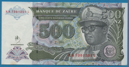 ZAIRE 500 N.ZAIRES 15.02.1994 # XA7351201L P# 64A Mobutu - Zaïre