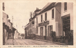 BOUFFEMONT : RUE DE LA REPUBLIQUE - TABAC MAISON BOUCHER - Bouffémont