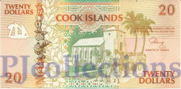 COOK ISLANDS 20 DOLLARS 1992 PICK 9a UNC PREFIX "AAA" - Cook Islands