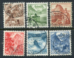 SWITZERLAND 1948 Landscape Definitive Set Used. Michel 500-05 - Used Stamps