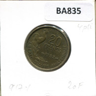 20 FRANCS 1952 FRANCIA FRANCE Moneda #BA835.E - 20 Francs