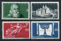 SWITZERLAND 1948 Centenary Of Swiss Confederation MNH / **. Michel 496-99 - Unused Stamps