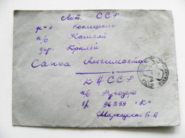 Cover Ussr Soldier Mail Triangle Stamp From Russia Karelia Rugozero Rukajarvi To Lithuania 1960 - Cartas & Documentos