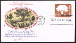 Etats-Unis - FDC Liberty Tree (année 1975) - 1971-1980