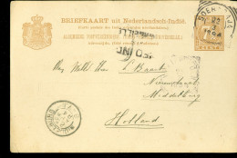 ZEEPOST * NED-INDIE VIA MARSEILLE * BRIEFK 1894 Vanaf FREGAT DE RUYTER In Het OOSTGAT Van SOERABAYA > MIDDELBURG (9959y - Indes Néerlandaises