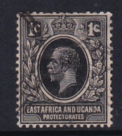 East Africa & Uganda Protectorates: 1912/21   KGV    SG44   1c     Used - East Africa & Uganda Protectorates