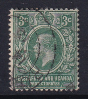 East Africa & Uganda Protectorates: 1912/21   KGV    SG45   3c   Green   Used - Protectorados De África Oriental Y Uganda