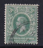 East Africa & Uganda Protectorates: 1912/21   KGV    SG45a   3c   Deep Blue-green   Used - Protectoraten Van Oost-Afrika En Van Oeganda