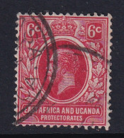 East Africa & Uganda Protectorates: 1912/21   KGV    SG46   6c   Red   Used - Protectorados De África Oriental Y Uganda