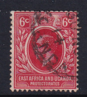 East Africa & Uganda Protectorates: 1912/21   KGV    SG46a   6c   Scarlet   Used - Protettorati De Africa Orientale E Uganda