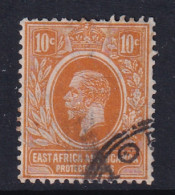 East Africa & Uganda Protectorates: 1912/21   KGV    SG47a   10c   Orange   Used - Protectoraten Van Oost-Afrika En Van Oeganda