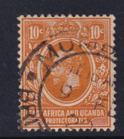 East Africa & Uganda Protectorates: 1912/21   KGV    SG47a   10c   Orange   Used - East Africa & Uganda Protectorates