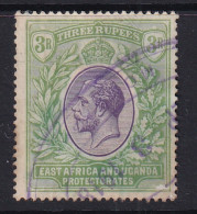 East Africa & Uganda Protectorates: 1912/21   KGV    SG55   3R   Used Fiscal - Protectorats D'Afrique Orientale Et D'Ouganda