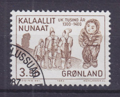 Greenland 1983 Mi. 144, 3.50 Kr 1000. Jahrestag Der Besiedlung Grönlands Mumie Eines Eskimo Eskimo-familie - Oblitérés