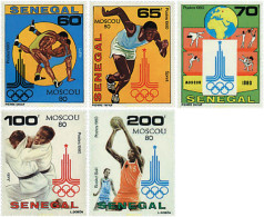 52309 MNH SENEGAL 1980 22 JUEGOS OLIMPICOS VERANO MOSCU 1980 - Lotta