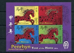 Penrhyn - Block Nr. 109 - "Jahr Des Pferdes" ** / MNH (aus Dem Jahr 2014) - Penrhyn