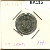 10 CENTS 1961 MALAYA AND BRITISH BORNEO Moneda #BA115.E - Other - Asia