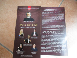 2023 VERDI Messa Da Requiem Opera Di Sofia BULGARIA Scritte Cirillico - Programmes