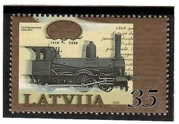Delcampe - Latvia 2009. Steam Locomotive. 1v: 35. Michel # 765 - Latvia