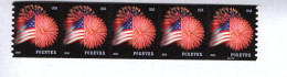 291906754 2014 SCOTT 4853 (XX)  POSTFRIS MINT NEVER HINGED  Strip Plaatnummer C11111 Flag And Firework - Neufs