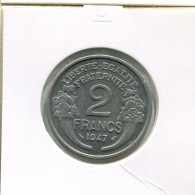 2 FRANCS 1947 FRANKREICH FRANCE Französisch Münze #AK644.D - 2 Francs
