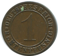 1 RENTENPFENNIG 1924 A DEUTSCHLAND Münze GERMANY #AE199.D - 1 Renten- & 1 Reichspfennig