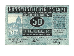 **Austria Notgeld Korneuburg  50 Heller    466d   Cat Val 3,00 Euro - Autriche