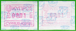 Zypern Cyprus ATM 1 / Ships Boats / Machine 001 + 002 MNH Frama Automatenmarken Etiquetas Automatici - Andere & Zonder Classificatie