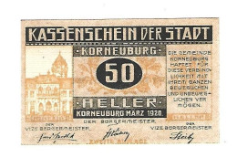 **Austria Notgeld Korneuburg  50 Heller    466e   Cat Val 3,00 Euro - Autriche