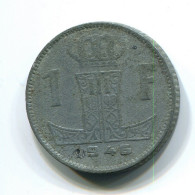 1 FRANC 1946 BELGIE-BELGIQUE BELGIQUE BELGIUM Pièce #BB377.F - 1 Franc