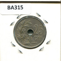 25 CENTIMES 1928 FRENCH Text BELGIQUE BELGIUM Pièce #BA315.F - 25 Cents