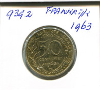 50 CENTIMES 1963 FRANCE Pièce Française #AN230.F - 50 Centimes