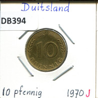 10 PFENNIG 1970 J BRD ALLEMAGNE Pièce GERMANY #DB394.F - 10 Pfennig