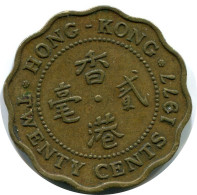 20 CENTS 1977 HONG KONG Pièce #AY615.F - Hong Kong