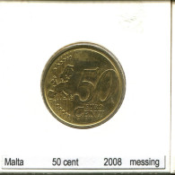 50 EURO CENTS 2008 MALTE MALTA Pièce #AS630.F - Malte