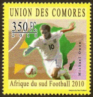 COMORES  - 1v - MNH - Michael Owen - Football England - Fußball Calcio - Manchester United - Liverpool - Real Madrid - 2010 – South Africa